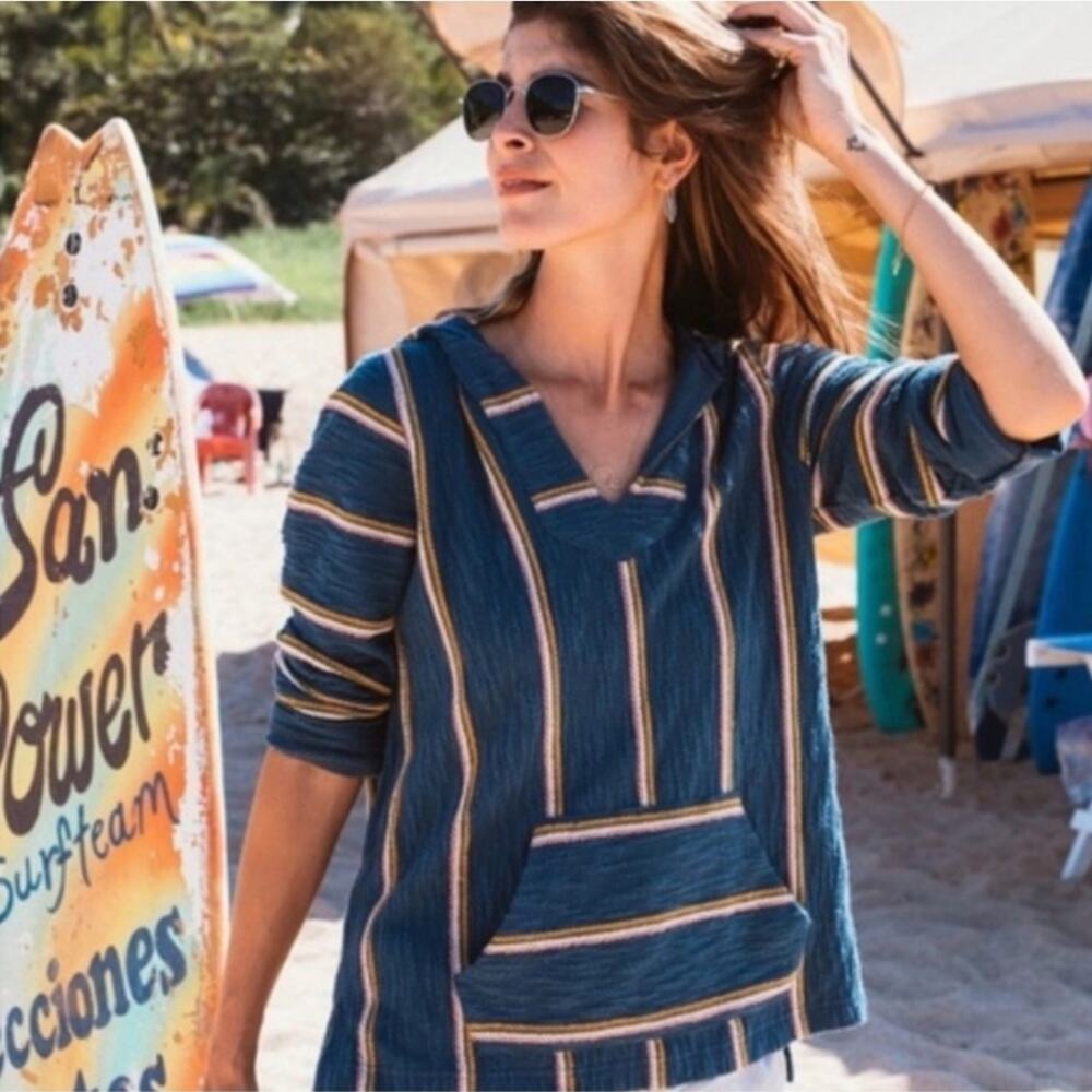 Faherty Seabrook Poncho Size Small